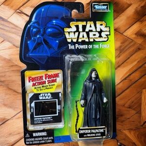 Star Wars POTF Freeze Frame Emperor Palpatine – Sealed 1997–98 Kenner Figure